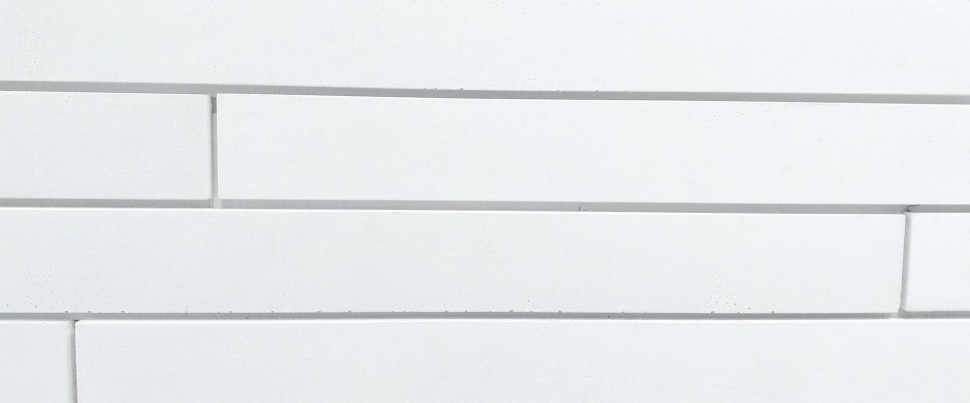 Nowoczesna płytka elewacyjna Long gładki biały