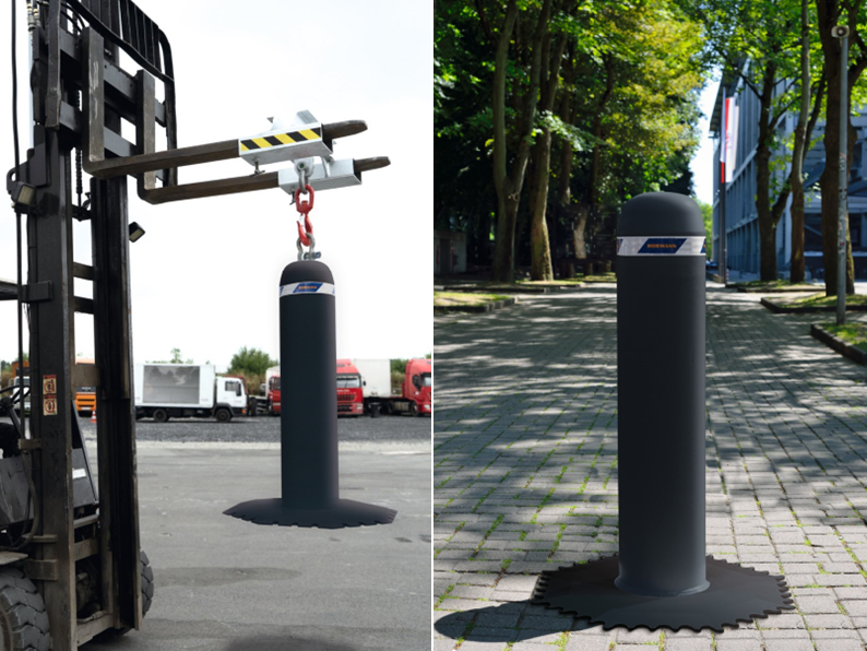 Przenośna blokada drogowa OktaBlock.