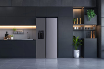 Lodówki z dystrybutorem wody i kostkarką MPM-513-SBS-17M