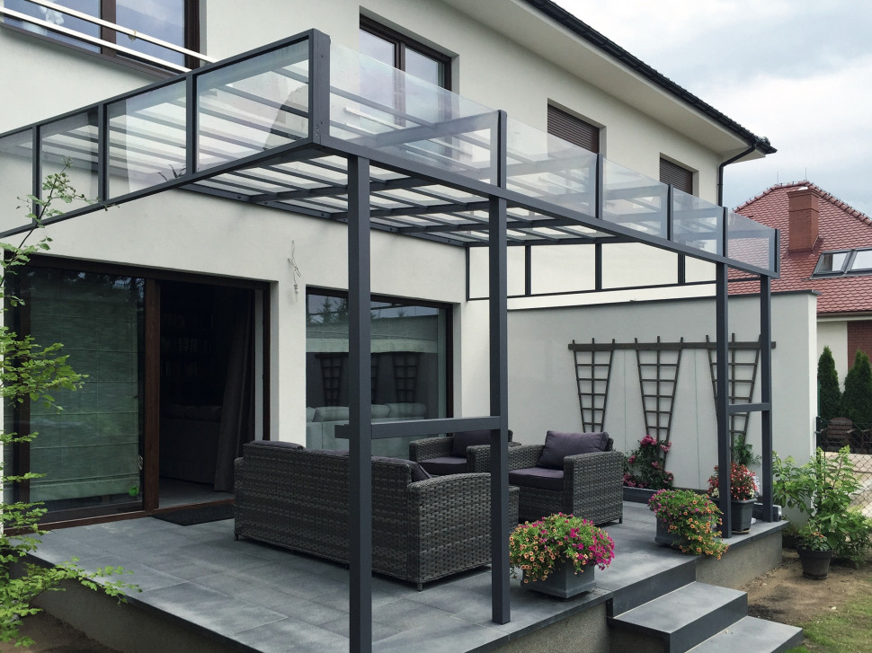 szklany dach pergola tarasowa