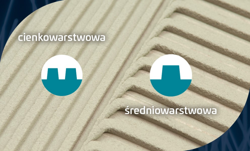 Ceinko- lub średniowarstwowe nakładanie zaprawy klejowej BOTAMENT M20 HP