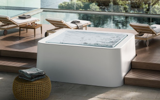 Glass 1989 Infinity SPA - przenośne spa z przelewem panelowym