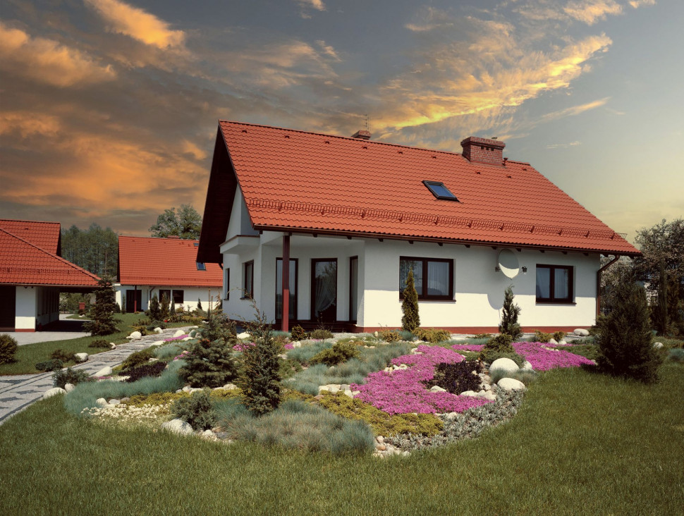 Dachówka betonowa Braas Celtycka Cisar, kolor ceglany