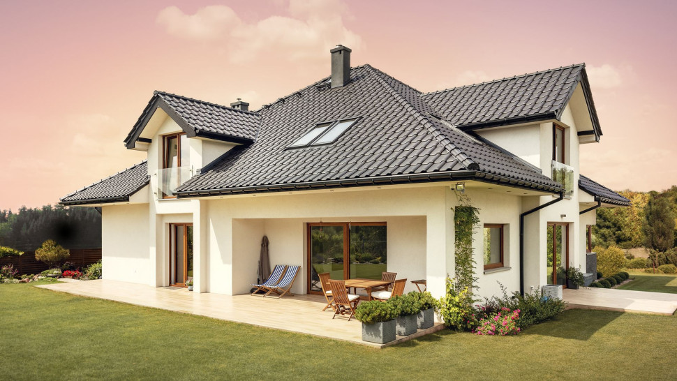 Dachówka ceramiczna Braas Rubin 9V, kolor łupkowy