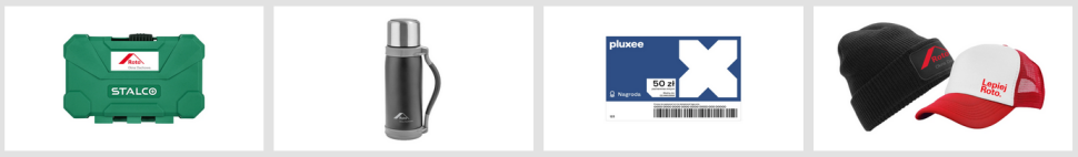 Nagrody w promocji ROTO za 5 instrukcji.