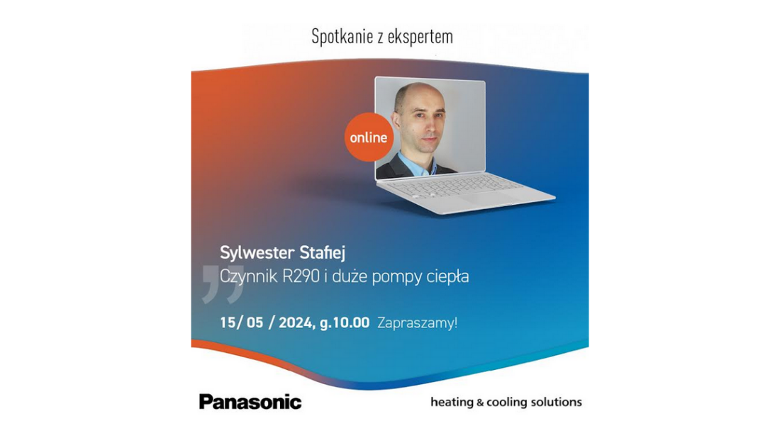 Panasonic zaprasza na webinarium na temat czynnika R290 i dużych pomp ciepła