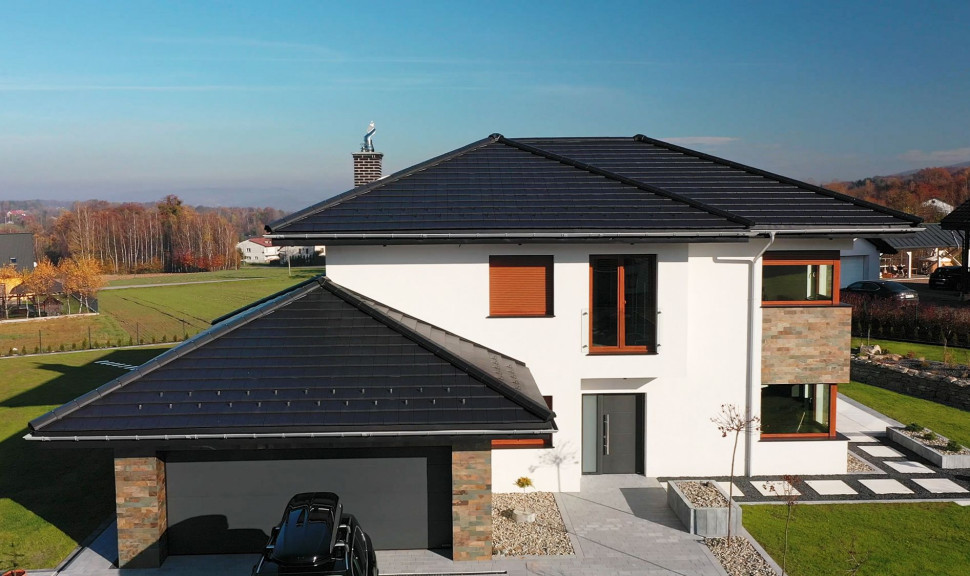 Dachówka SIMPLA - NUANCE antracytowa angobowana