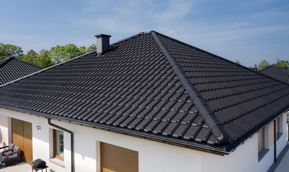 Dachówka TITANIA - NUANCE antracytowa angobowana