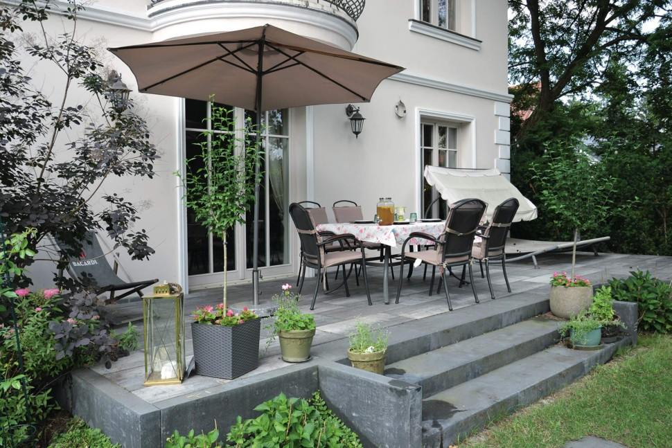 Ogród leśny przy domu