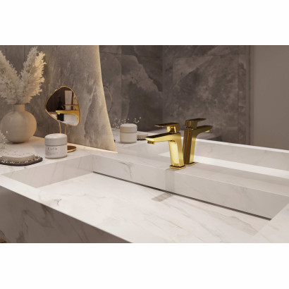 Bateria wannowa wielootworowa ścienna Metalia 57