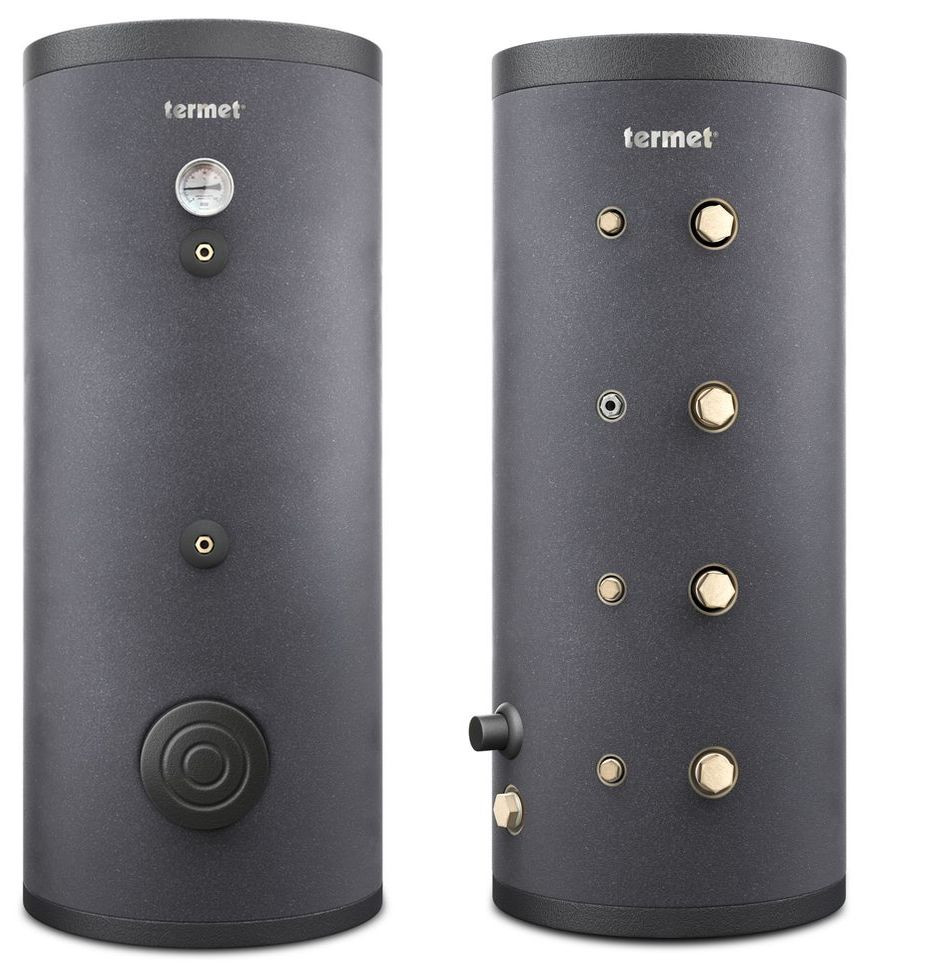 Zasobnik ciepłej wody użytkowej oraz zbiornik buforowy do współpracy z pompą ciepła Termet
