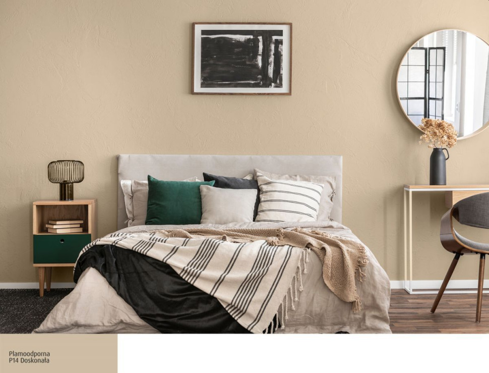 Beżowy kolor sprzyja pozytywnym emocjom, łagodzi napięcie, wycisza i uspokaja