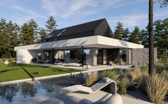 Dom marzeń na horyzoncie - projekt HOMEKONCEPT 112 G2 wariant 02