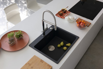 Zlewozmywaki w kolorze wyrazistej szarości