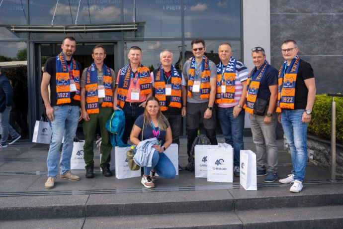 Partnerzy Handlowi Termalica z Czech i Słowacji odwiedzili firmę Bruk-Bet