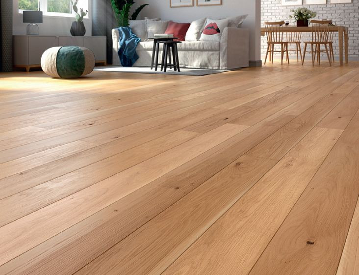 Deski warstwowe w salonie