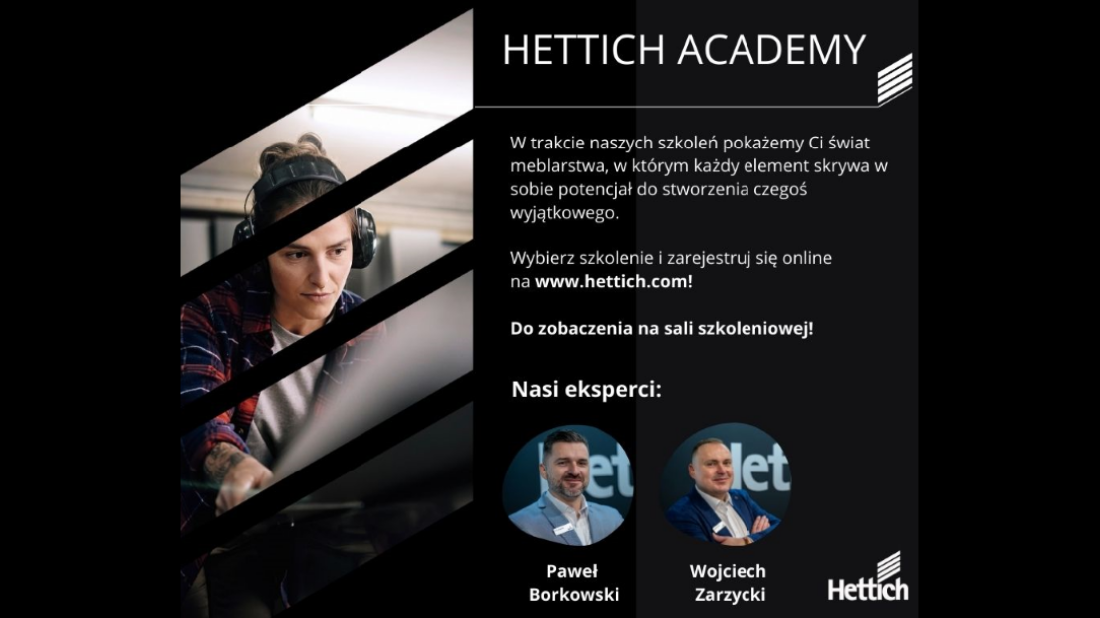 Zostań ekspertem od nowoczesnych systemów meblowych z Hettich Academy