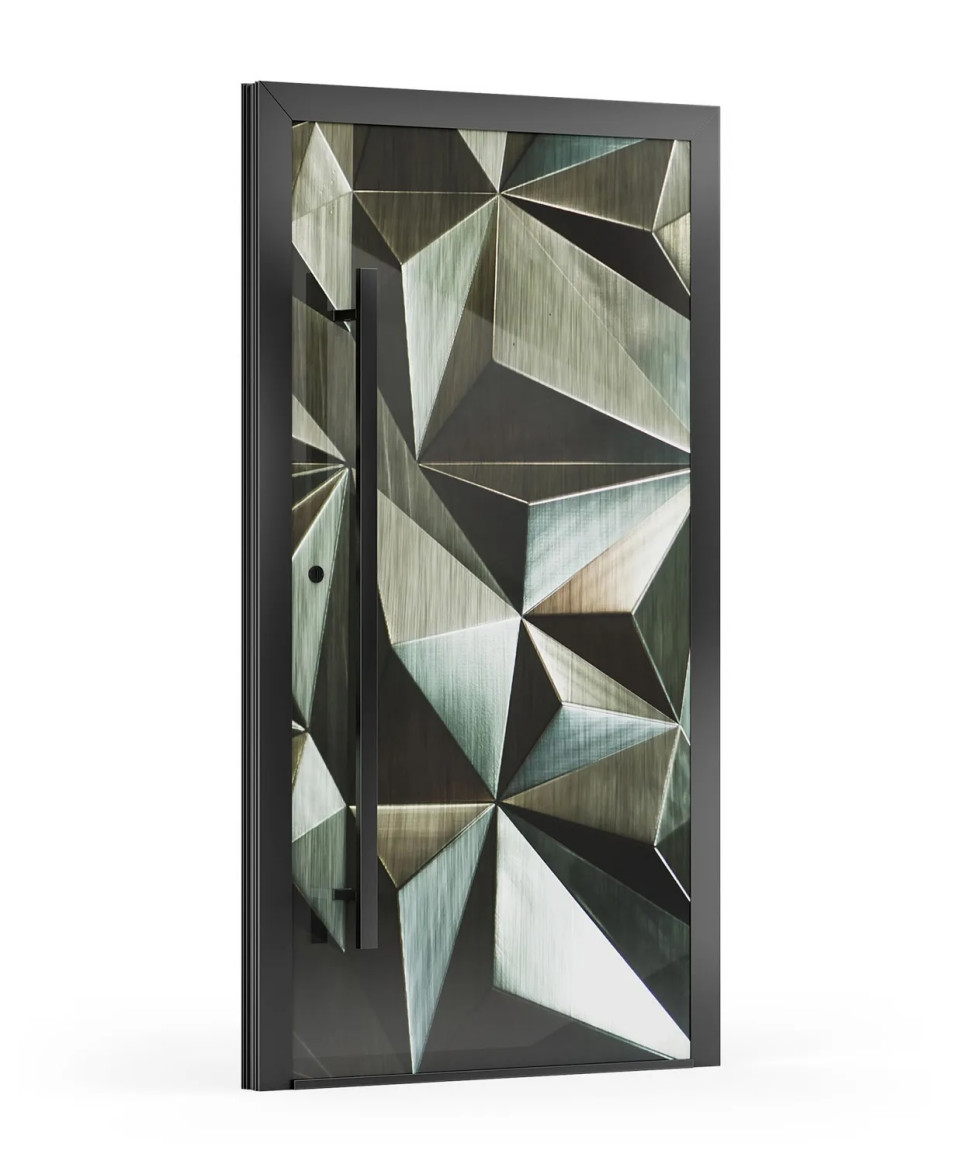 Virginia - seria drzwi zewnętrznych, gdzie motywem przewodnim jest szkło oraz druk cyfrowy. Poza dostępnymi wzorami klient ma możliwość stworzenia własnego, unikalnego stylu. 