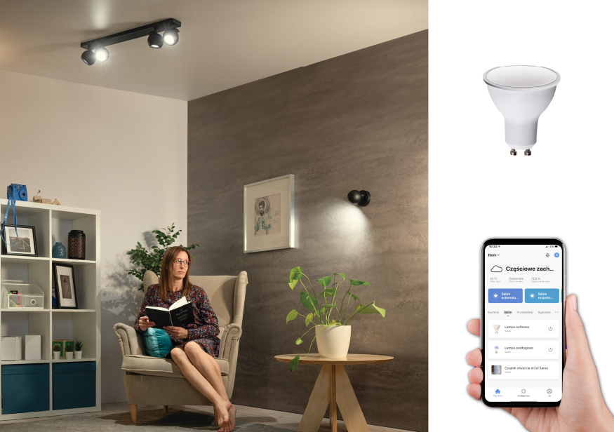 Regulacja światła pomaga oszczędzać energię.