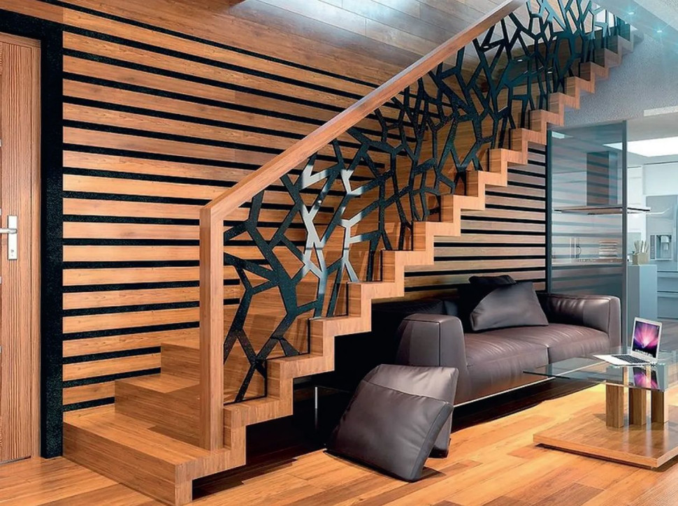 Balustrada metalowa w oryginalnym wzorze