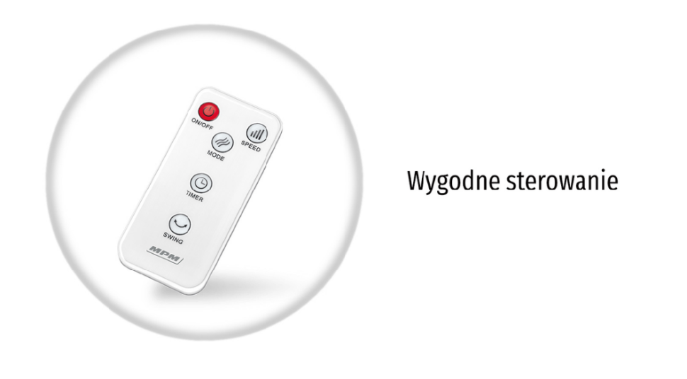 Pilot zdalnego sterowania, umożliwia kontrolę urządzenia bez konieczności wstawania z miejsca