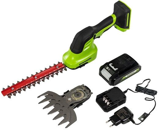 24V Nożyce do podcinania trawy i żywopłotów G24SHTK2 zestaw Ład.+2Ah