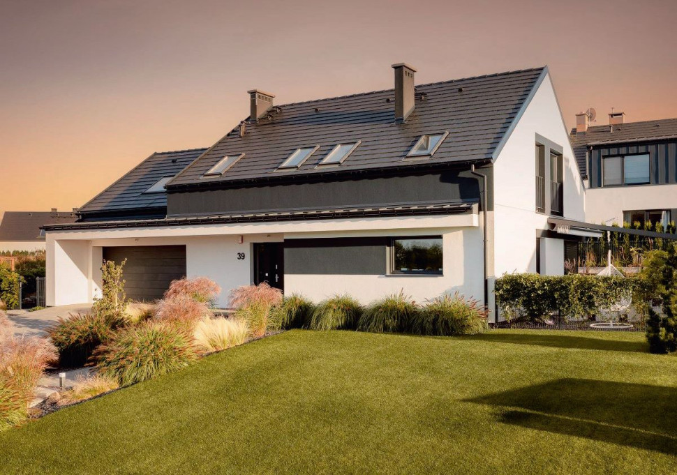 Dom z dachówką betonową