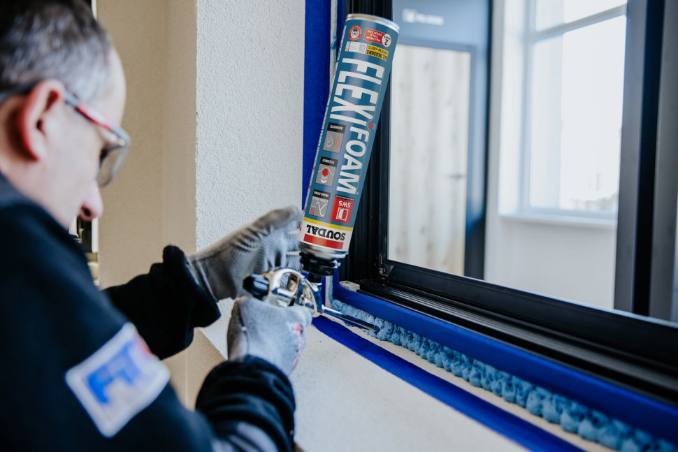 Piana Flexifoam stosowana od wewnątrz w systemie SWS