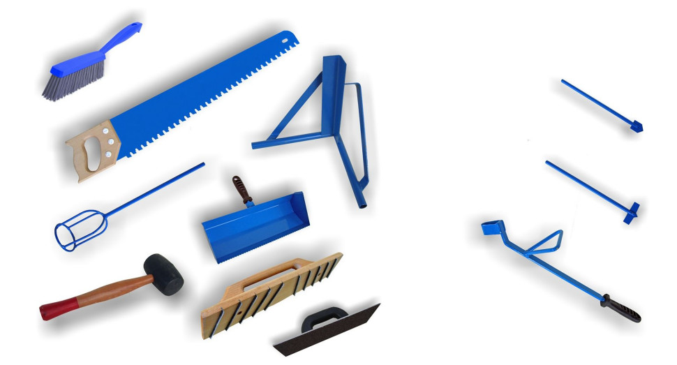 Narzędzia potrzebne do wznoszenia ścian z betonu komórkowego