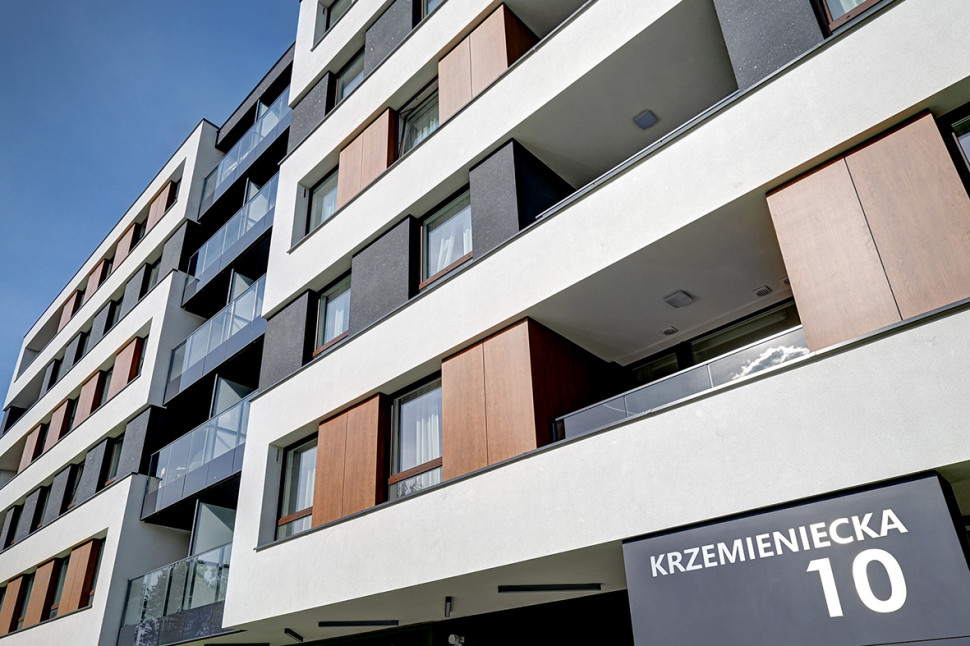 Atrakcyjna elewacja budynku AFI Home Metro Park w Warszawie