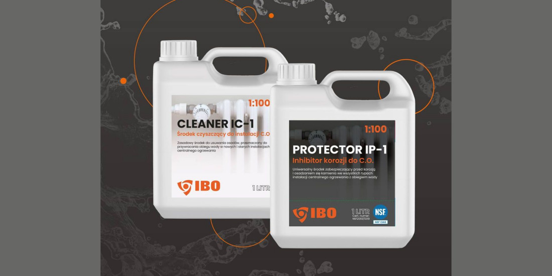 Chemia do czyszczenia i ochrony systemu centralnego ogrzewania - IBO Cleaner IC-1 i Protector IP-1