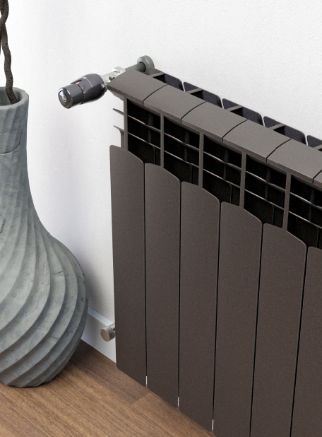 Kierownice powietrza w grzejniku aluminiowym G500F KFA Armatura.