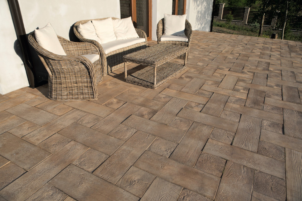 bruk betonowy na  podłogę tarasu