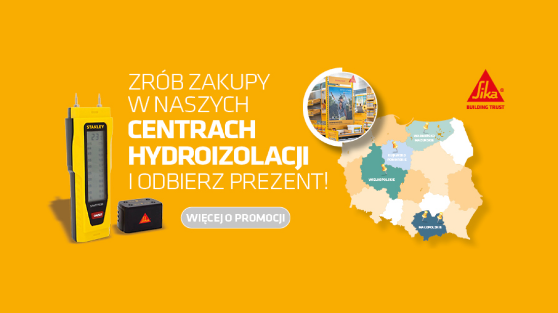 Z Sika hydroizolacja staje się prosta! Zacznij od sklepu i promocji!