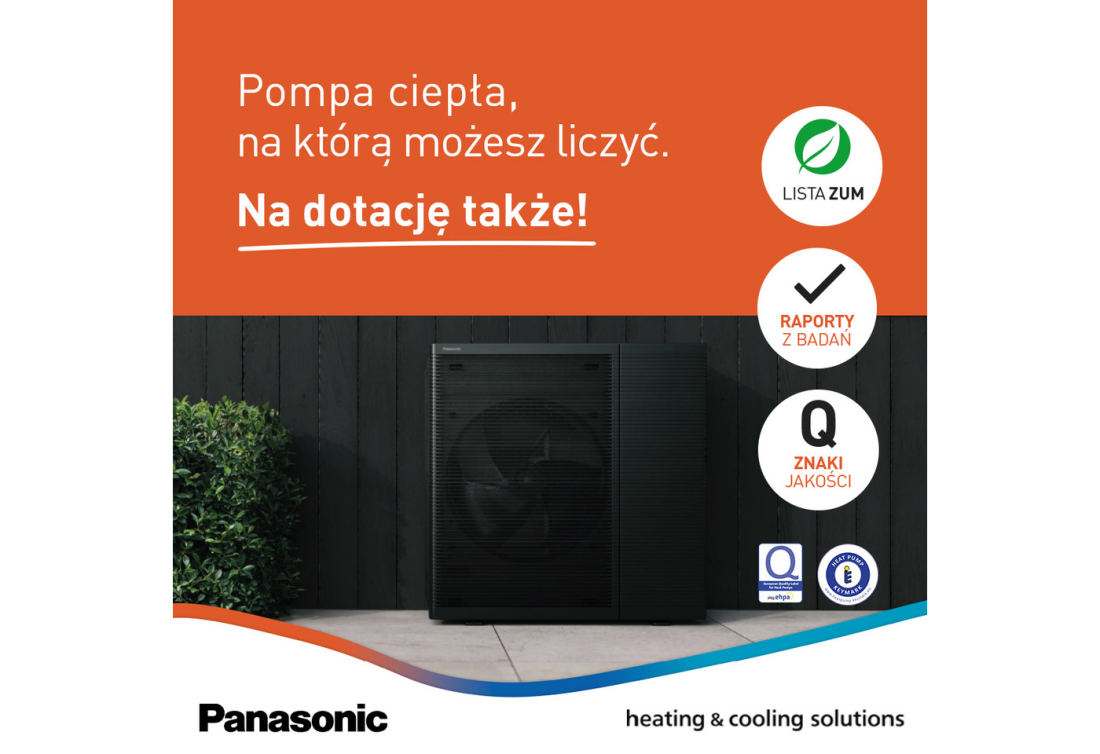 Pompy ciepła Panasonic kwalifikują się do otrzymania dotacji!