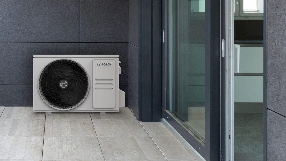 Klimatyzator jednostka zewnętrzne na tarasie