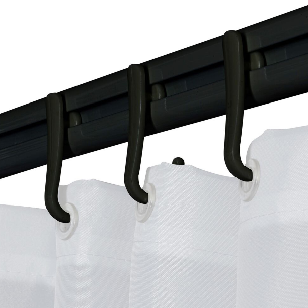 Drążek prysznicowy Easy Roll to uniwersalny zestaw do powieszenia zasłony prysznicowej.