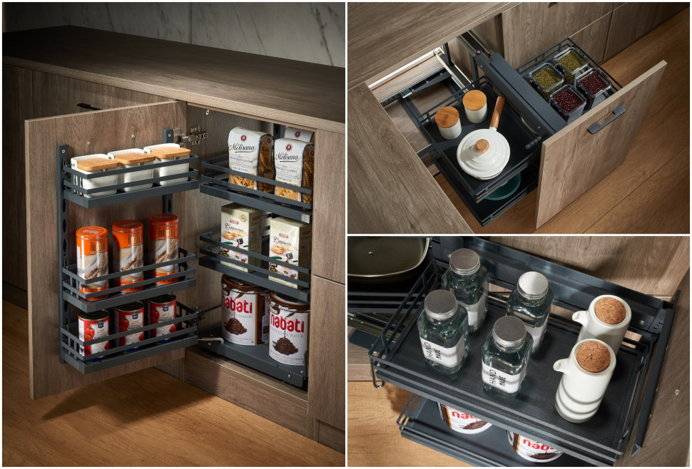 Kosze cargo AMIX - nowa kolekcja w kolorze grafitowym