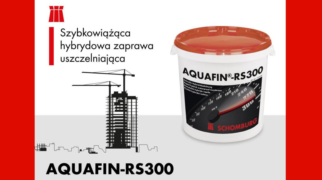 Szybkowiążąca zaprawa uszczelniająca AQUAFIN-RS300 - Idealna na trudne warunki gruntowo-wodne