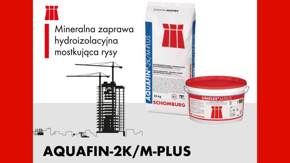 AQUAFIN-2K/M-PLUS - Mineralna zaprawa hydroizolacyjna o optymalnych właściwościach