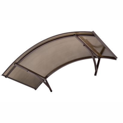 Daszek nad drzwi- typ łukowy 140×70 dymny