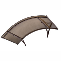 Daszek nad drzwi- typ łukowy 140×70 dymny