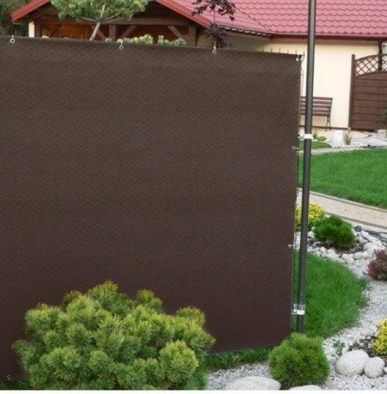 Decomat mata ogrodzeniowa 1,20×10,0 m brązowa