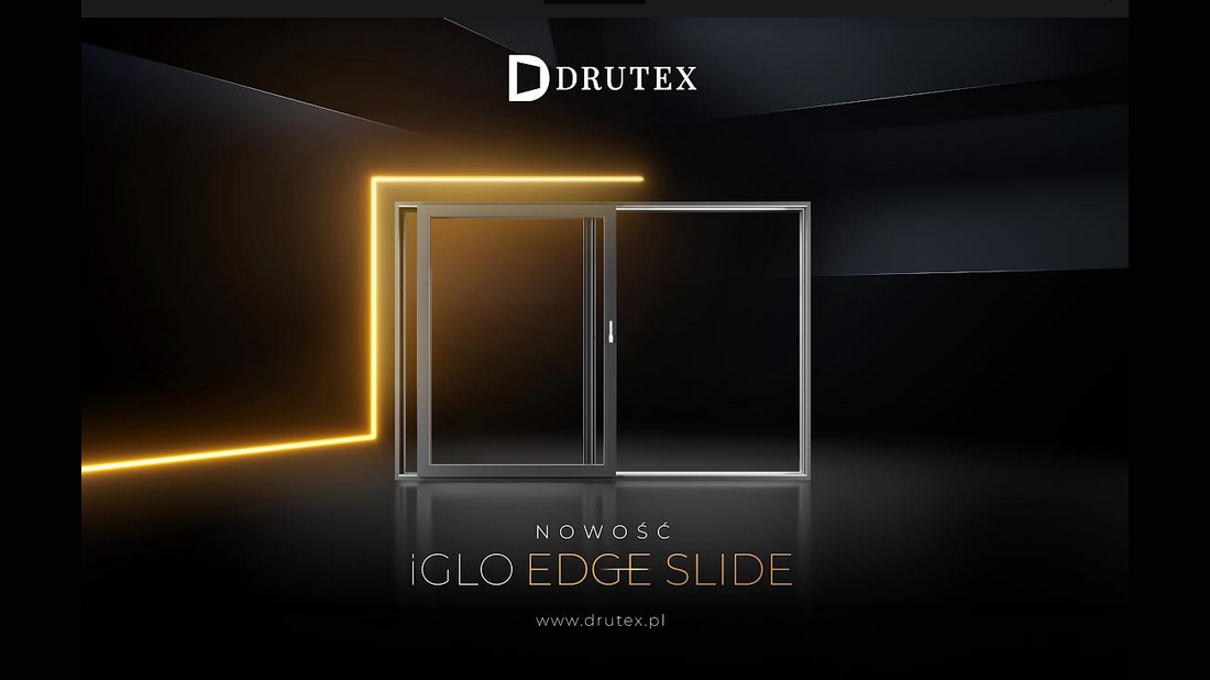 DRUTEX wprowadza przełomowy system tarasowy IGLO EDGE SLIDE