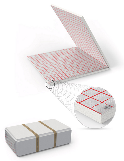 Nadruk siatki ułatwia precyzyjny montaż.