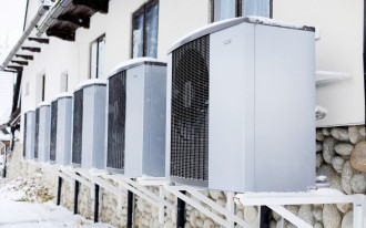 Pensjonat w górach z kaskadą pomp ciepła NIBE