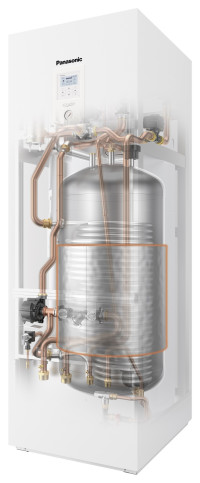 Zasobnik c.w.u. współpracujący z pompą ciepłą powinien być znacznie większy, niż w przypadku kotła. Zwykle odpowiednie będzie ok. 200 l.