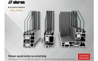 Przełom w branży aluminiowej: Aluron wprowadza antracytowe uszczelki do swojej oferty