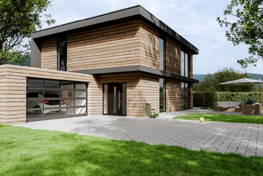 Brama segmentowa ART 42 z profili aluminiowych