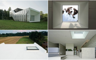 Światło pod płaskim dachem. Unikalny Wormhouse